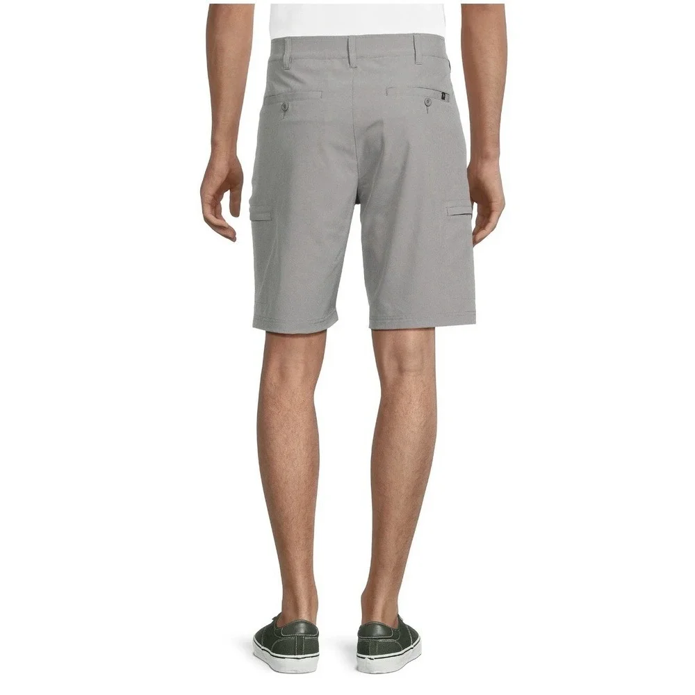 Birdie Bound-Big Men's-Cargo Golf Shorts-Inseam 9inch-Size 44-Light Gray